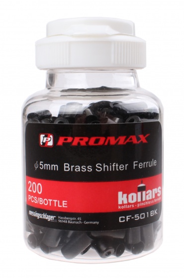 Promax kabelhoedjes shifterkabel 5 mm zwart 200 stuks