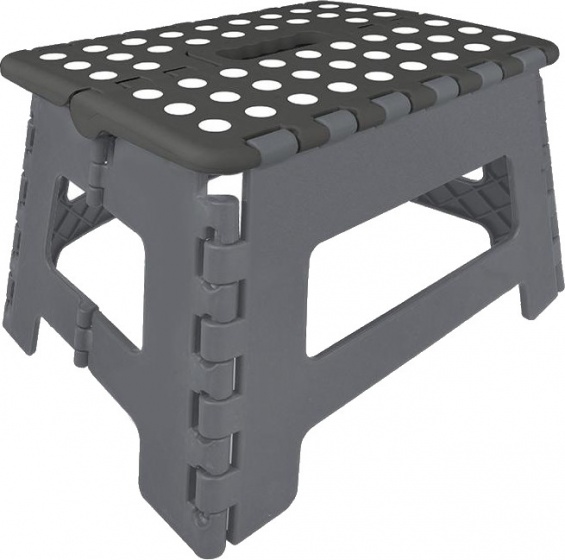 foldable steps black / gray 29 x 21.5 x 22 cm