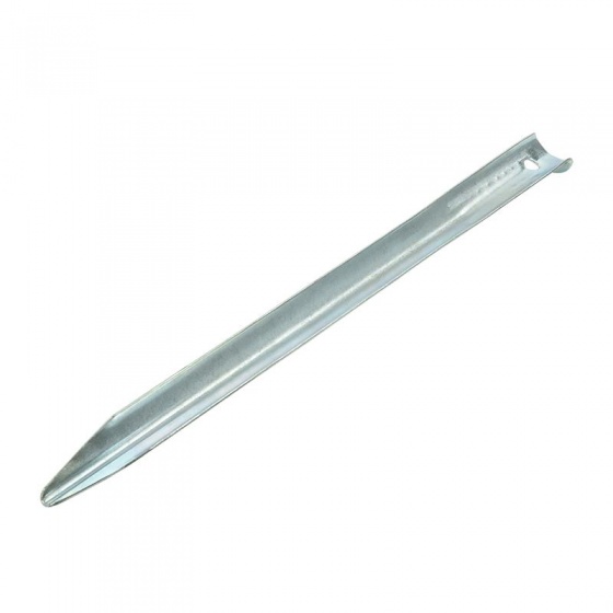 tent peg 30 cm metal hemisphere silver each