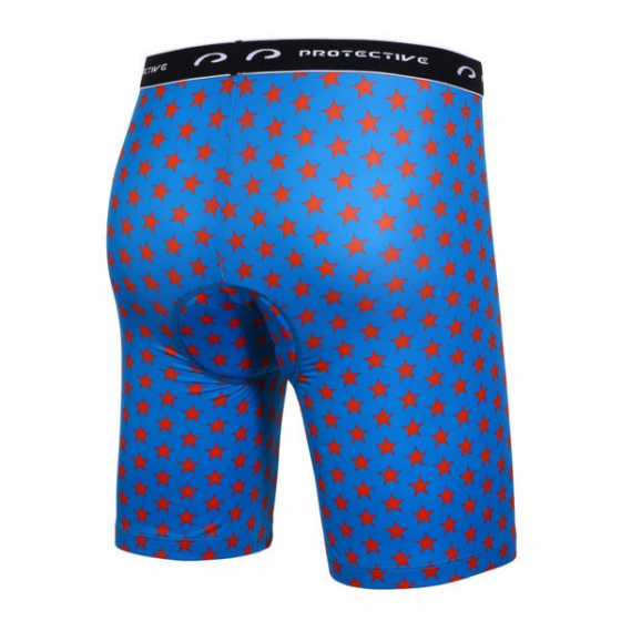 Protective fietsbroek p meteor heren polyester blauw maat xl