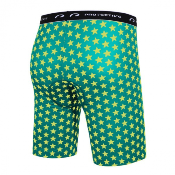 Protective fietsbroek p meteor heren polyester groen maat s