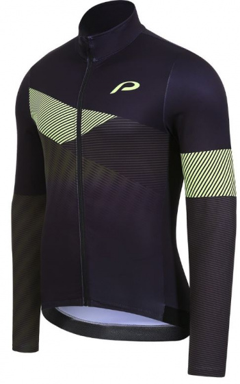 Protective cyklistická bunda P-rovná pánska polyester námornícka/žltá veľkosť M