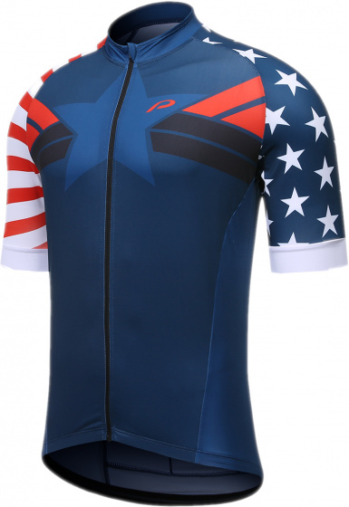 Protective cyklistický dres P-Meteor pánsky polyester tmavomodrý mt M