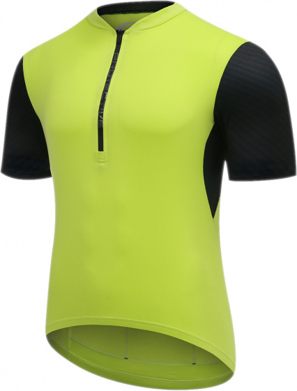 Protective cyklistický dres P-Move pánsky polyester limetková/čierna mt M