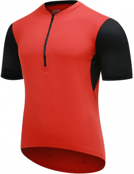Protective cyklistický dres P-Move pánsky polyester červeno/čierny veľkosť M