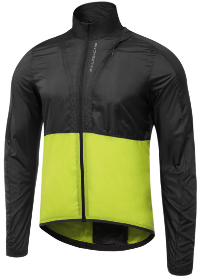 Protective vetrovka P-Rise Up pánska polyesterová čierna/limetková veľkosť 4XL