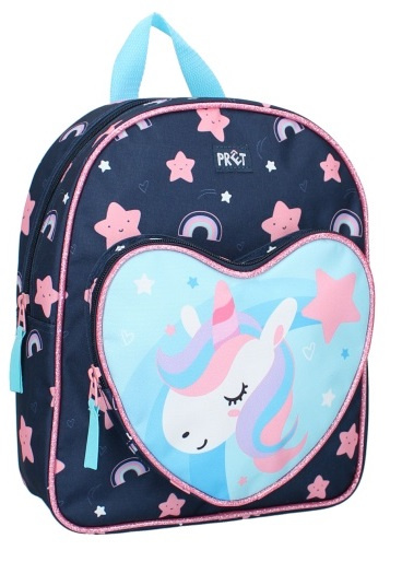 Prêt rugzak little smiles meisjes 8 l polyester roze/blauw