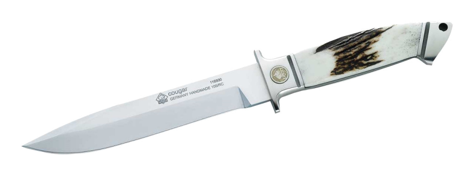 hunting knife Cougar 29 cm stainless steel white/brown 2-piece