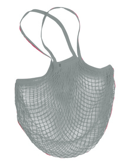 shopping net 38 cm foldable 3 litres grey