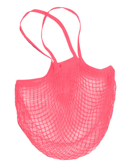 shopping net 38 cm foldable 3 litres pink