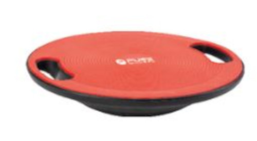 Pure2Improve balance board 40 x 10 cm elastomer black/red