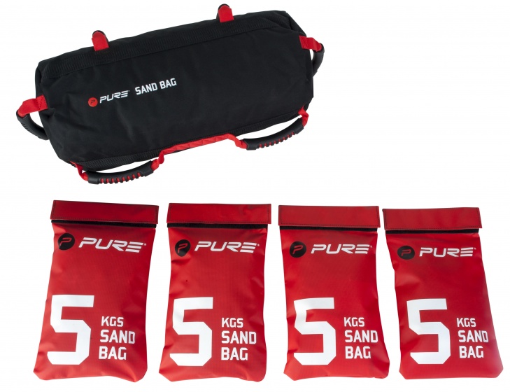 Pure2Improve Závažie vrece 4 x 5 kg čierna / červená