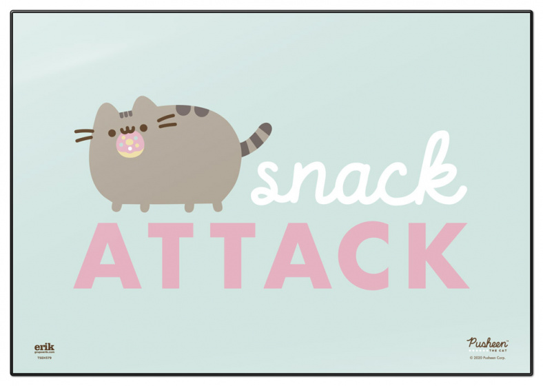 Pusheen podložka na stôl Snack Attack 49,5 cm PVC tyrkysová