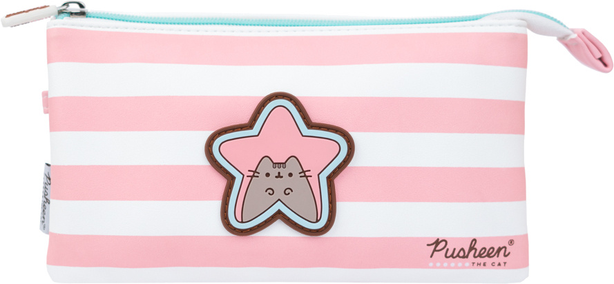 Pusheen penál Rose Collection dievčenské 21 x 12 cm syntetická ružová