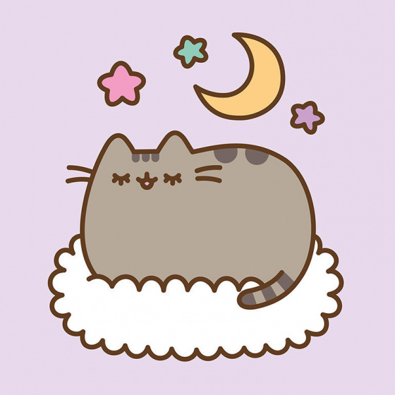 Pusheen nástenná dekorácia Dreaming 30 x 30 cm plátno ružové