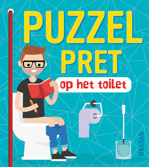 Son Tyberg puzzelpret op het toilet Son Tyberg puzzelpret op het toilet