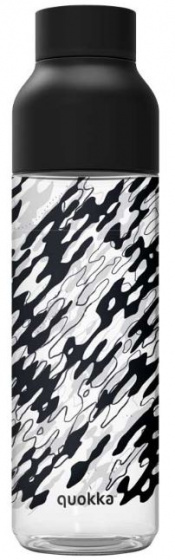 drinking bottle Tritan Ice camo 840 ml black/transparent