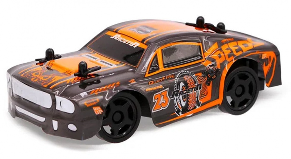 Race-Tin Race tin rc auto mustang 15 cm 1 32 oranje/zwart