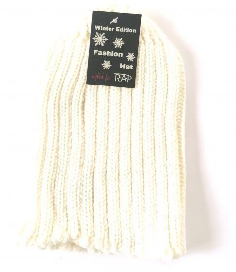 Rap Fashion hat Fashion ladies acrylic white one-size