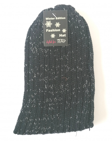 Rap Fashion hat Fashion ladies wool black one-size