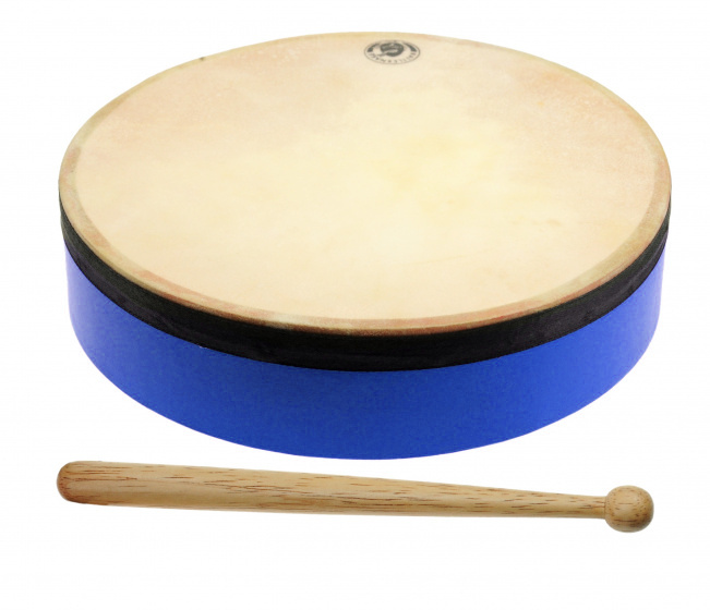 hand drum junior 20,5 cm wood blue 2-piece