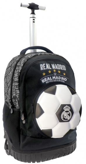 Real Madrid CF rugzaktrolley junior 31 x 47 cm polyester zwart