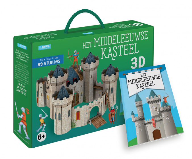 Rebo Productions 3d puzzel het middeleeuwse kasteel 89 stukjes