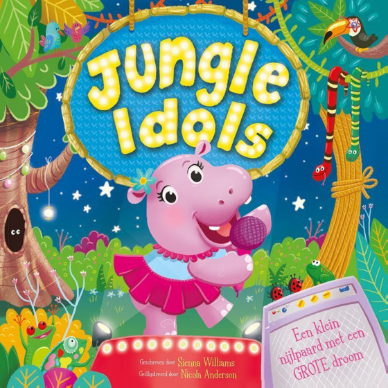 Rebo Productions kinderboek jungle idols junior papier