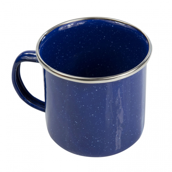 mug 350 ml steel/enamel blue
