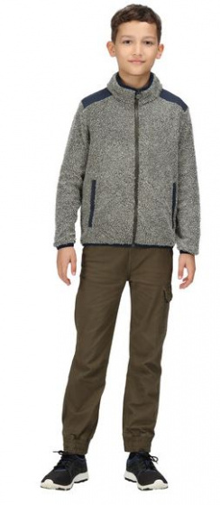 outdoorová bunda Mykelti junior sherpa zelená/modrá veľ. M 146/152