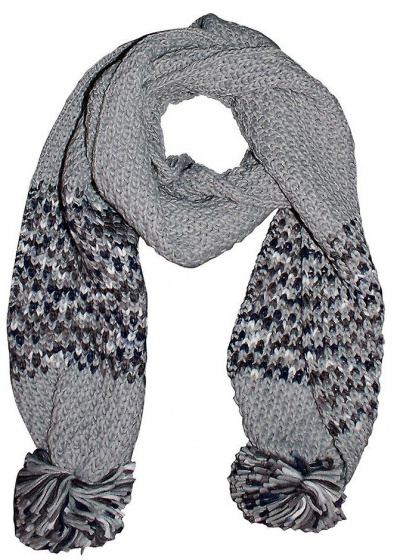 scarf Frosty Scarf III acrylic grey one-size