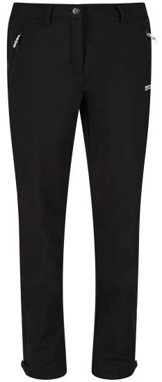 Regatta turistické nohavice Geo Softshell dámske 84 cm čierne veľkosť 36