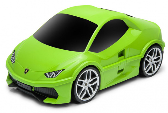 Ridaz kufor Lamborghini Huracan junior 29 litrov zelená/čierna