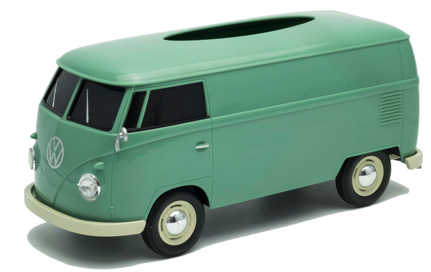 Volkswagen T1 bus tissue box 14 cm green