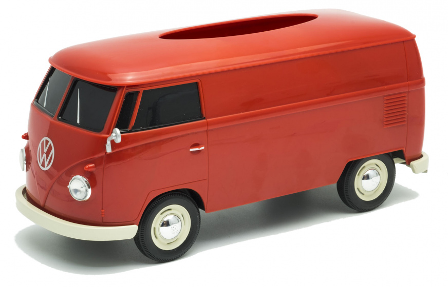 Volkswagen T1 bus tissue box 14 cm red