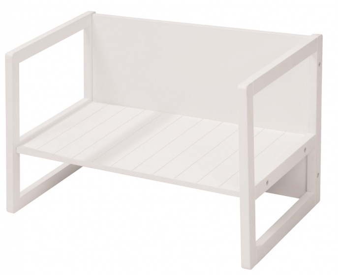 bench 3 in 1 57 cm wood white