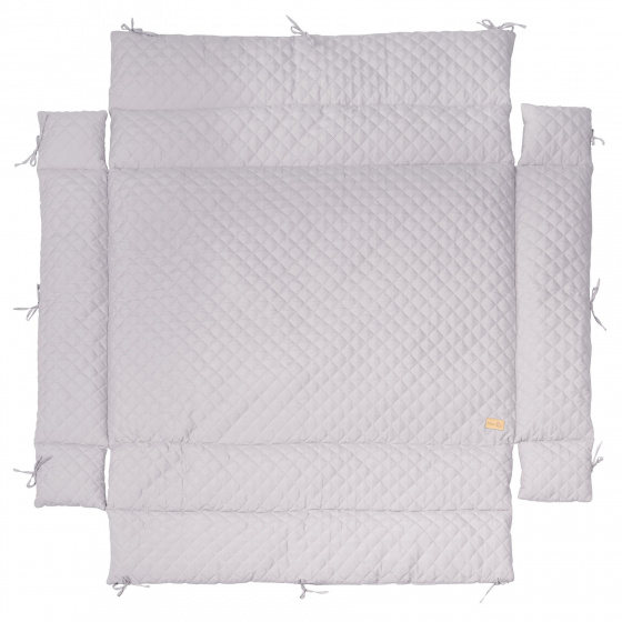 Roba boxkleed Style junior 96 x 18 cm polykatoen zilvergrijs Roba boxkleed Style junior 96 x 18 cm polykatoen zilvergrijs