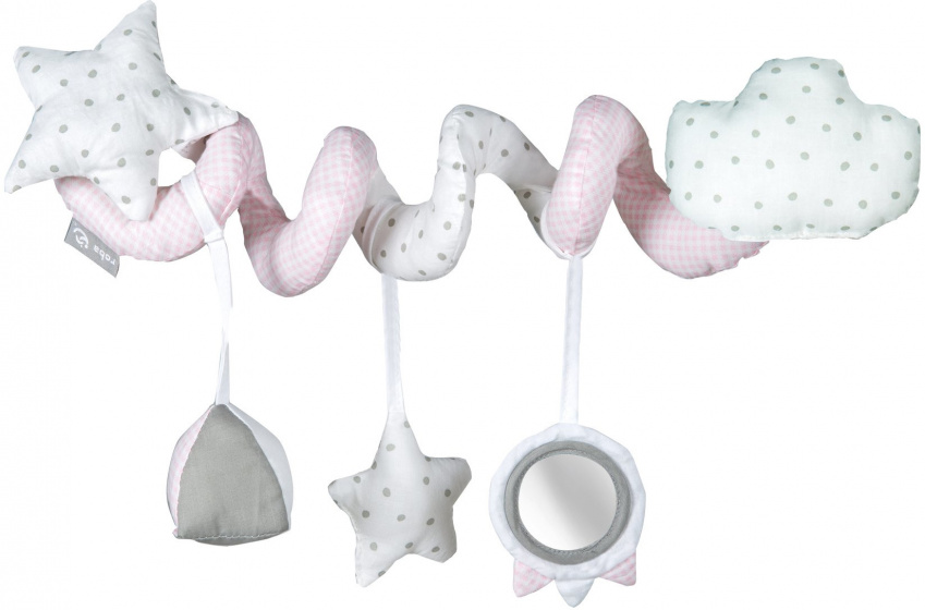 Roba boxspiraal Little Cloud Pink 25 x 9 cm katoen roze/wit Roba boxspiraal Little Cloud Pink 25 x 9 cm katoen roze/wit
