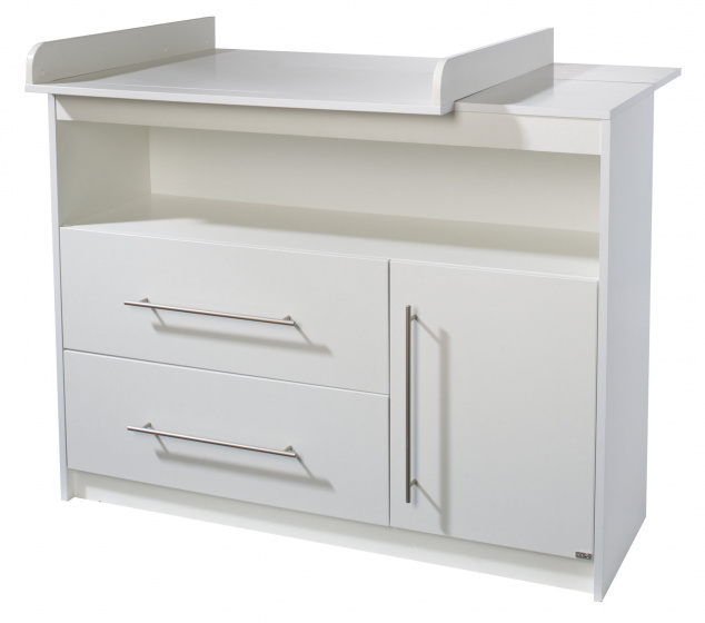 dresser Maren 117 x 75 x 98,5 cm wood/stainless steel white