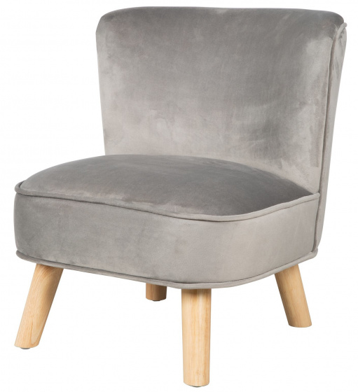 Roba kinderfauteuil Lil Sofa junior 44 x 50 cm fluweel grijs Roba kinderfauteuil Lil Sofa junior 44 x 50 cm fluweel grijs