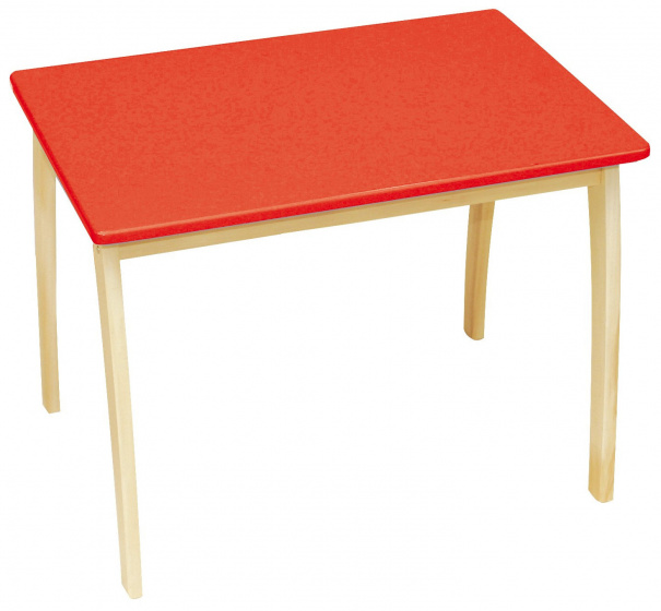 Roba kindertafel junior 56 x 76 x 52 cm hout naturel/oranje