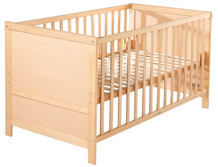 cot 142 x 78 x 78 cm wood natural