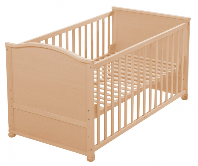 cot 153 x 79,2 x 78,5 cm wood natural 7-parts