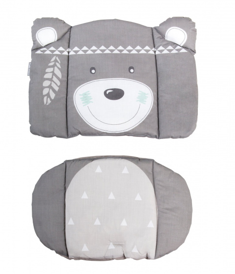 Roba podsedák Indibear polycotton sivý 2-diel