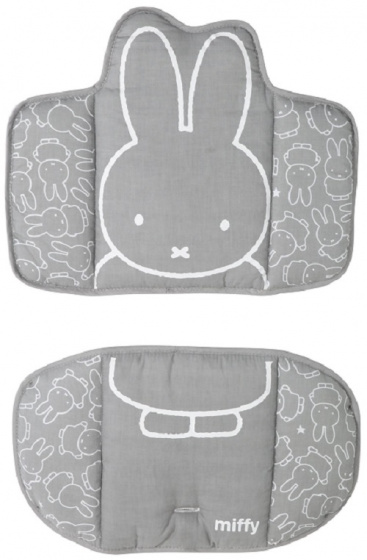 Roba stoelverkleiner Miffy junior polyester grijs/wit 2 delig Roba stoelverkleiner Miffy junior polyester grijs/wit 2 delig