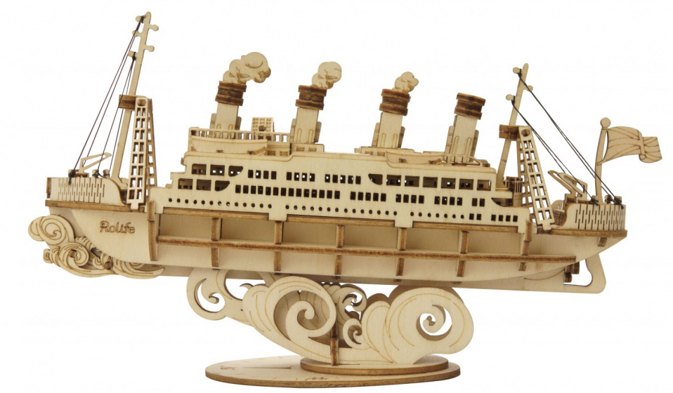 Robotime modelbouwpakket Cruise Ship 10,9 cm hout 104 delig Robotime modelbouwpakket Cruise Ship 10,9 cm hout 104 delig