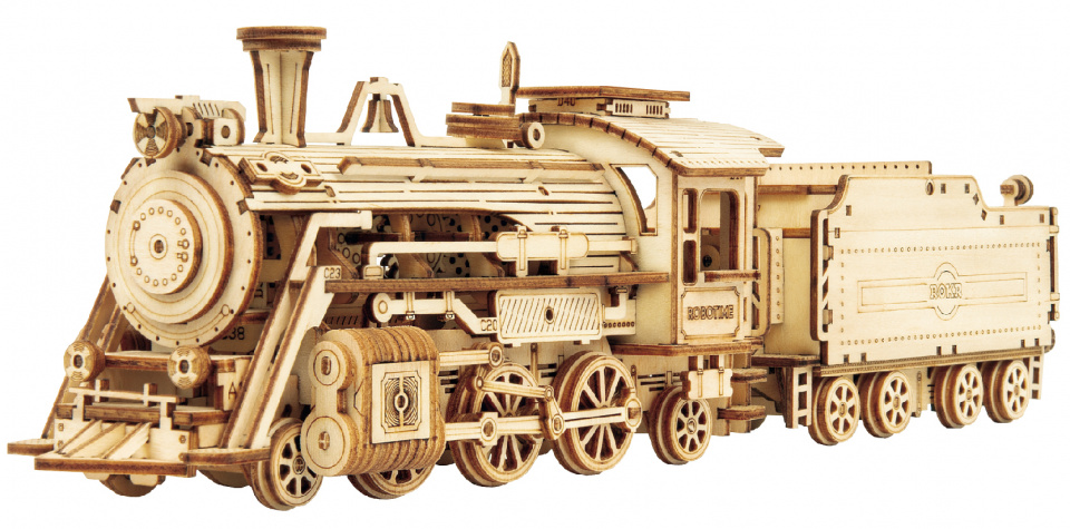 Robotime modelbouwpakket Prime Steam Express hout 308 delig Robotime modelbouwpakket Prime Steam Express hout 308 delig