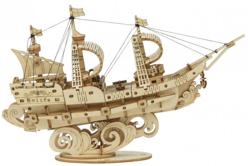Robotime modelbouwpakket Sailing Ship 12 cm hout 118 delig Robotime modelbouwpakket Sailing Ship 12 cm hout 118 delig