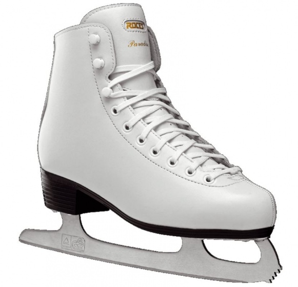 paradise Lama figure skates artificial leather white size 28