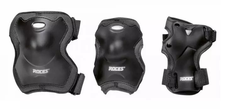 skate protection set Super unisex black size L 6-piece